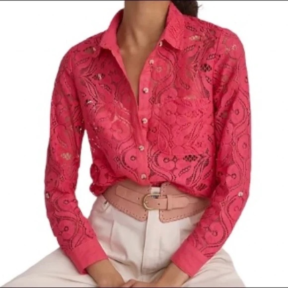 Anthropologie Maeve Slim Pink Button Down
SZ 4 - Picture 1 of 9
